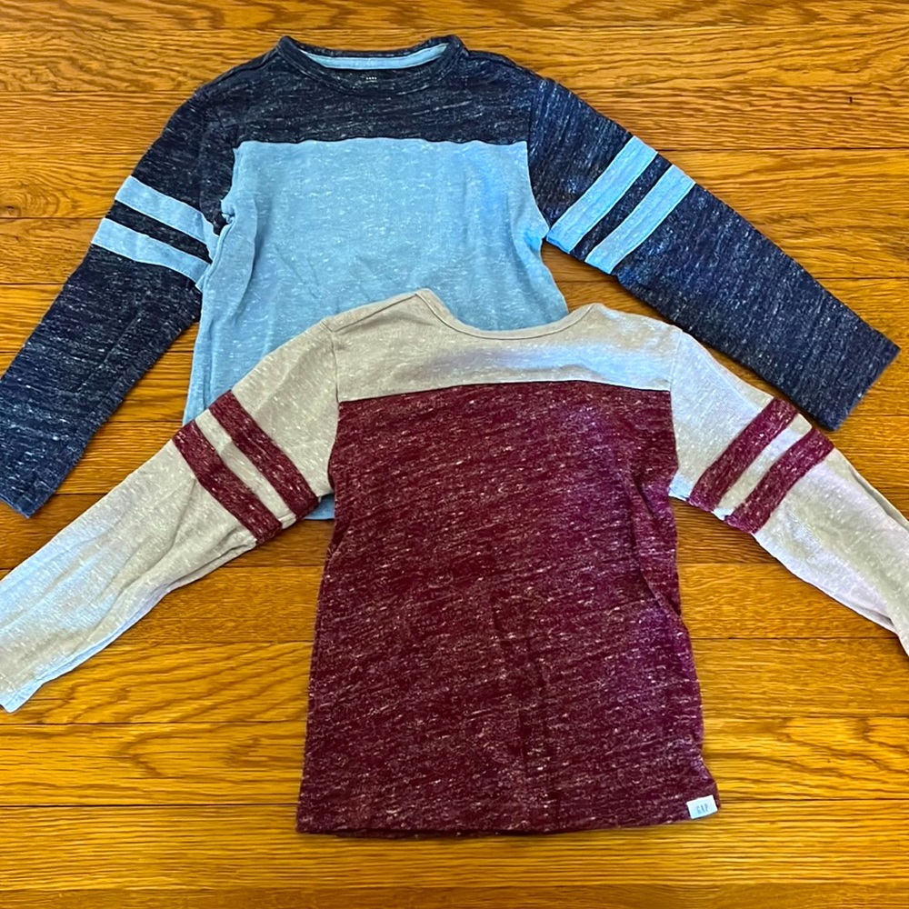 Pair of Gap Raglan Baseball Style Sweaters-Size 5T